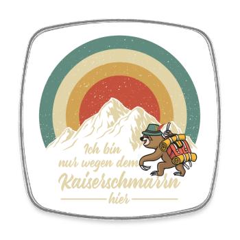 Wandern Kaiserschmarrn  - Viereckiger Kühlschrankmagnet - Weiß - Vorne