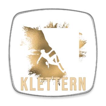 Klettern - Viereckiger Kühlschrankmagnet - Weiß - Vorne