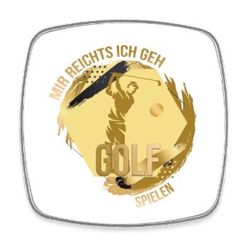 Mir reichts ich geh spielen - Viereckiger Kühlschrankmagnet - Weiß - Vorne
