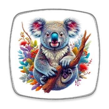 Koala - Magnet carré - blanc - Devant