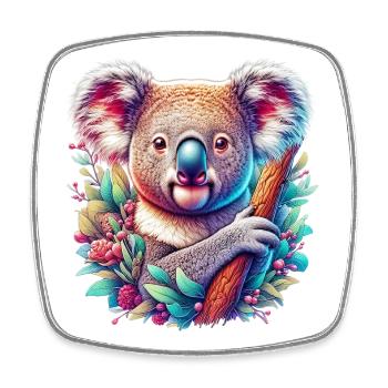 Koala - Square fridge magnet - white - Front