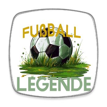 Fußball Legende - Viereckiger Kühlschrankmagnet - Weiß - Vorne