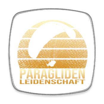 Paragliden Leidenschaft - Viereckiger Kühlschrankmagnet - Weiß - Vorne