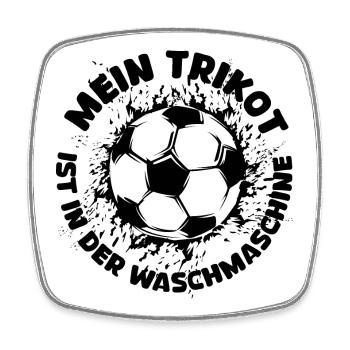 Football, drôles de dictons, mon maillot au lavage - Magnet carré - blanc - Devant