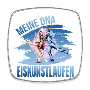 Meine DNA - Eiskunstlaufen - Viereckiger Kühlschrankmagnet - Weiß - Vorne