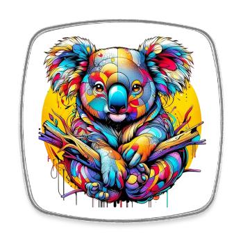 Koala - Square fridge magnet - white - Front