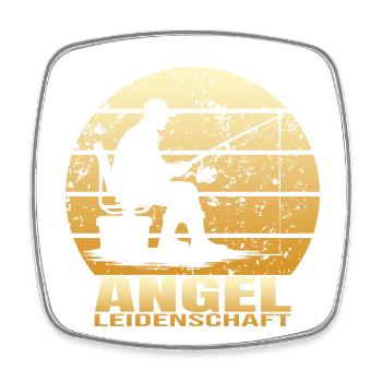 Angel Leidenschaft - Viereckiger Kühlschrankmagnet - Weiß - Vorne