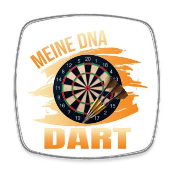 Meine DNA - Dart - Viereckiger Kühlschrankmagnet - Weiß - Vorne