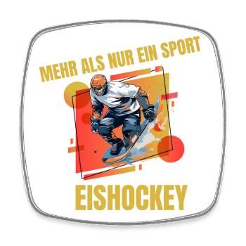 Mehr als nur ein Sport - Viereckiger Kühlschrankmagnet - Weiß - Vorne