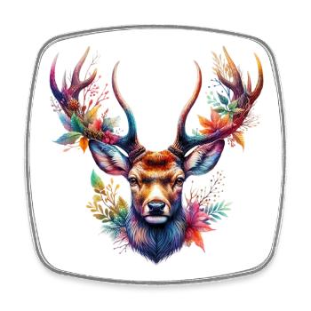 Deer - Square fridge magnet - white - Front