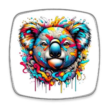 Koala - Magnet carré - blanc - Devant