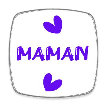MOTHER'S DAY. HAPPY MOTHER'S DAY. MOM - Square fridge magnet - white - Front