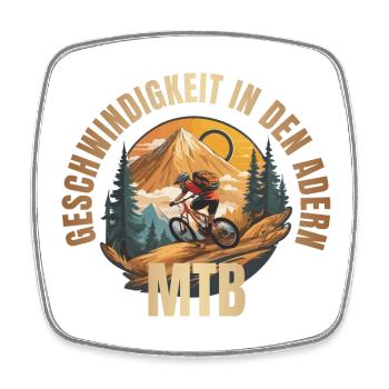 Geschwindigkeit in den Adern - Viereckiger Kühlschrankmagnet - Weiß - Vorne