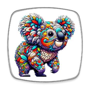 Koala - Square fridge magnet - white - Front