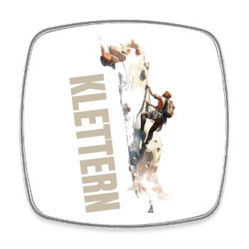 Klettern - Viereckiger Kühlschrankmagnet - Weiß - Vorne