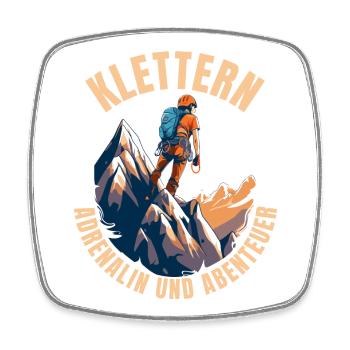 Adrenalin und Abenteuer - Viereckiger Kühlschrankmagnet - Weiß - Vorne