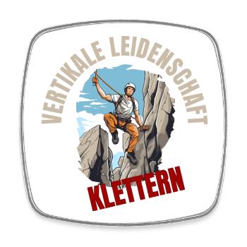 Vertikale Leidenschaft - Viereckiger Kühlschrankmagnet - Weiß - Vorne