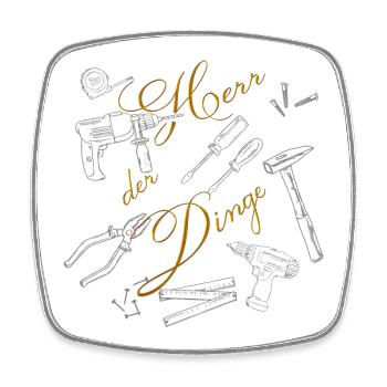 Lord of Things Artisan Hobby Hobby Outil d’amateur - Magnet carré - blanc - Devant