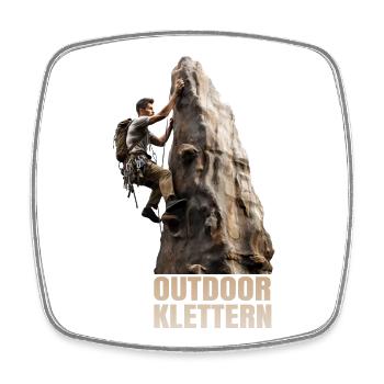 Outdoor Klettern - Viereckiger Kühlschrankmagnet - Weiß - Vorne