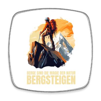 Berge sind die Magie der Natur - Viereckiger Kühlschrankmagnet - Weiß - Vorne