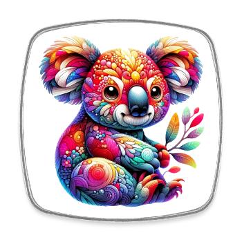 Koala - Square fridge magnet - white - Front
