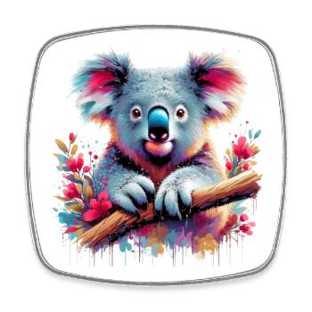 Koala - Square fridge magnet - white - Front