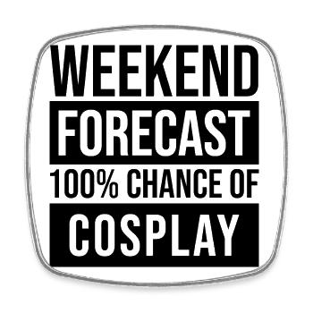 Cosplay - Magnet carré - blanc - Devant
