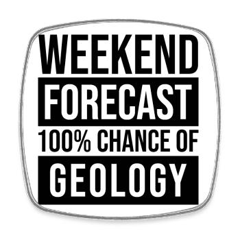 Geology - Square fridge magnet - white - Front