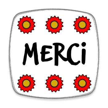 MISTRESS. MASTER. THANK YOU. THANK YOU MISTRESS - Square fridge magnet - white - Front