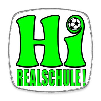 SCHULE REALSCHULE FUßBALL - Viereckiger Kühlschrankmagnet - Weiß - Vorne