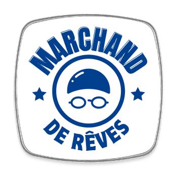 Schwimmen, Schwimmen, Schwimmen - Viereckiger Kühlschrankmagnet - Weiß - Vorne