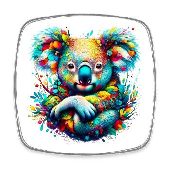 Koala - Magnet carré - blanc - Devant
