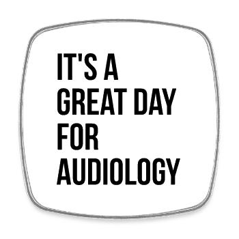 Audiologie Audiologie Audiologie - Magnet carré - blanc - Devant
