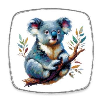 Koala - Square fridge magnet - white - Front