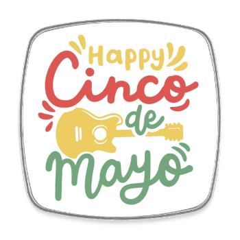 Cinco de Mayo Fiesta mexikanische Party - Viereckiger Kühlschrankmagnet - Weiß - Vorne