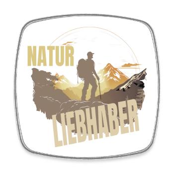 Natur Liebhaber - Viereckiger Kühlschrankmagnet - Weiß - Vorne