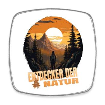 Entdeckder der Natur - Viereckiger Kühlschrankmagnet - Weiß - Vorne