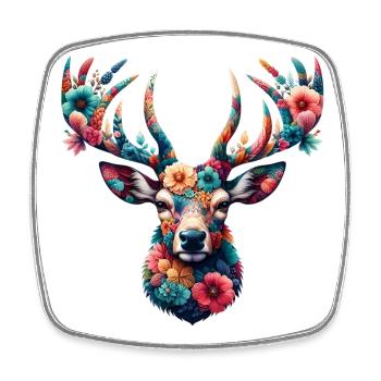 Deer - Square fridge magnet - white - Front