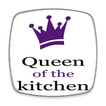 Funny cooking apron for women - Square fridge magnet - white - Front