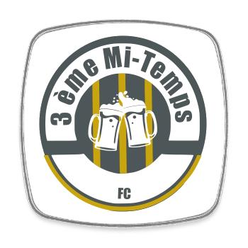 3rd Half FC - Square fridge magnet - white - Front