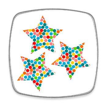 CHRISTMAS. MERRY CHRISTMAS. STAR. MERRY CHRISTMAS - Square fridge magnet - white - Front