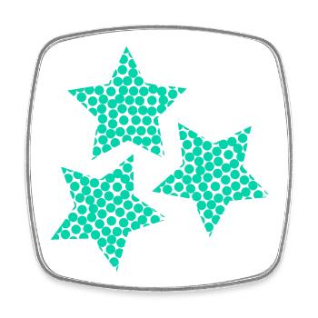 STAR. CHRISTMAS. MERRY CHRISTMAS. MERRY CHRISTMAS - Square fridge magnet - white - Front