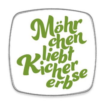 Logo without background green - Viereckiger Kühlschrankmagnet - Weiß - Vorne