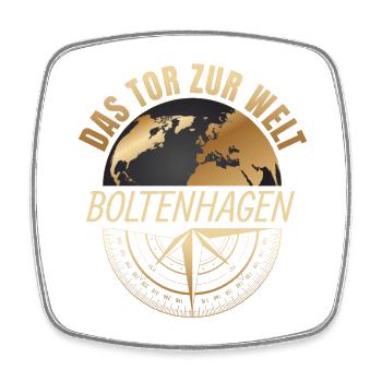 Das Tor zur Welt - Boltenhagen - Viereckiger Kühlschrankmagnet - Weiß - Vorne