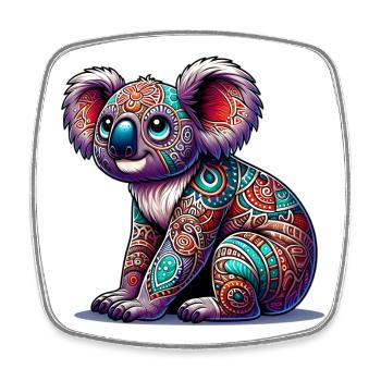 Koala - Magnet carré - blanc - Devant
