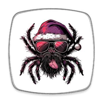 Tarantula Weihnachten Lustig - Viereckiger Kühlschrankmagnet - Weiß - Vorne