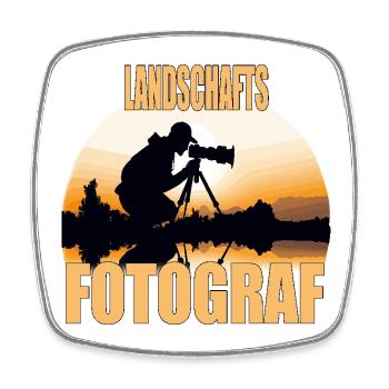 Landschafts Fotograf - Viereckiger Kühlschrankmagnet - Weiß - Vorne