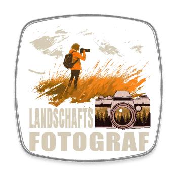 Landschafts Fotograf - Viereckiger Kühlschrankmagnet - Weiß - Vorne