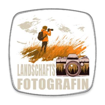 Landschafts Fotografin - Viereckiger Kühlschrankmagnet - Weiß - Vorne