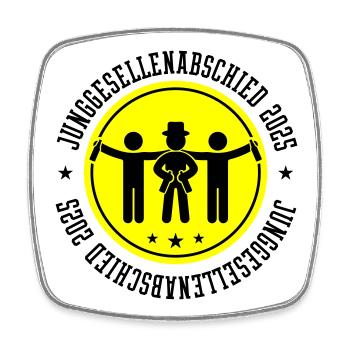 Junggesellenabschied 2025 Jga Team - Viereckiger Kühlschrankmagnet - Weiß - Vorne